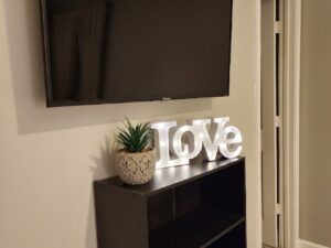 A simple and luxurios bedroom with Love design